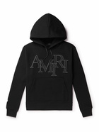 AMIRI - Logo-Appliquéd Cotton-Jersey Hoodie - Black