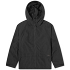 Snow Peak Men's Light Mountain Cloth Zip Up Parka Jacket in Black