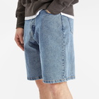 Pop Trading Company Men's DRS Denim Shorts in Stone Washed