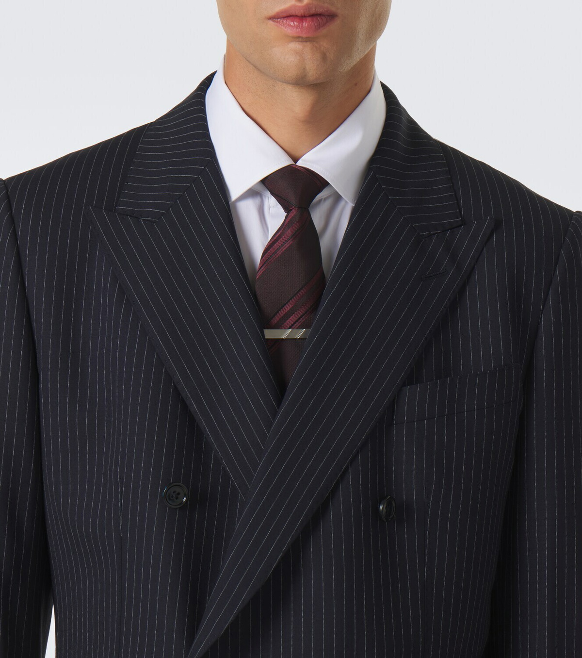 Dolce&Gabbana Pinstripe double-breasted wool-blend blazer
