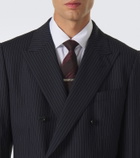 Dolce&Gabbana Pinstripe double-breasted wool-blend blazer