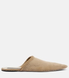 Christen Elipse calf hair mules