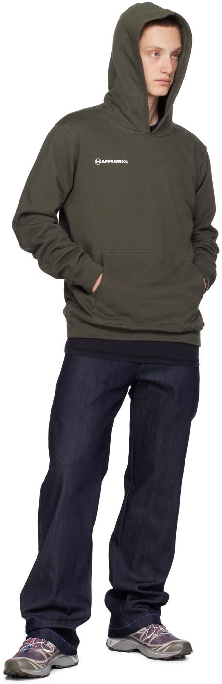 AFFXWRKS Gray Printed Hoodie