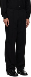 Lady White Co. Black Jersey Band Trousers
