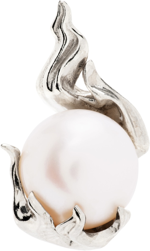 Photo: Alan Crocetti SSENSE Exclusive Pearl In Heat Single Earring