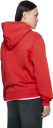 AMIRI Red 'AMIRI Staggered' Hoodie