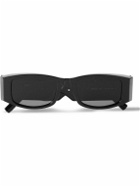 Palm Angels - Rectangular-Frame Acetate and Silver-Tone Sunglasses