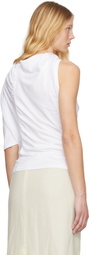Christopher Esber White Distort Cutaway T-shirt