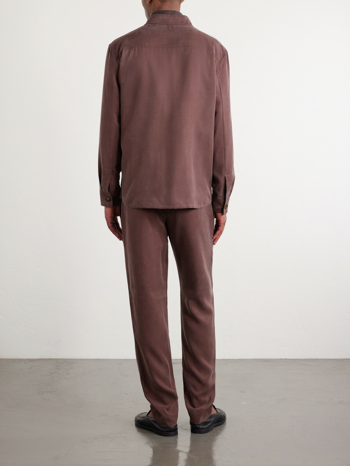Canali - Lyocell Overshirt - Burgundy