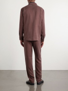 Canali - Lyocell Overshirt - Burgundy