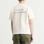 Bram's Fruit Men's Distressed F*ck Off I'm Gardening T-Shirt in White