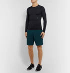Under Armour - UA Rush Compression Mesh-Panelled Stretch Tech-Jersey T-Shirt - Black