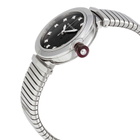 Bvlgari LVCEA Tubogas Black Lacquered Diamond Dial Automatic Ladies Watch 102953