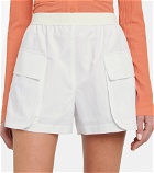 LOW CLASSIC - High-rise cotton-blend shorts
