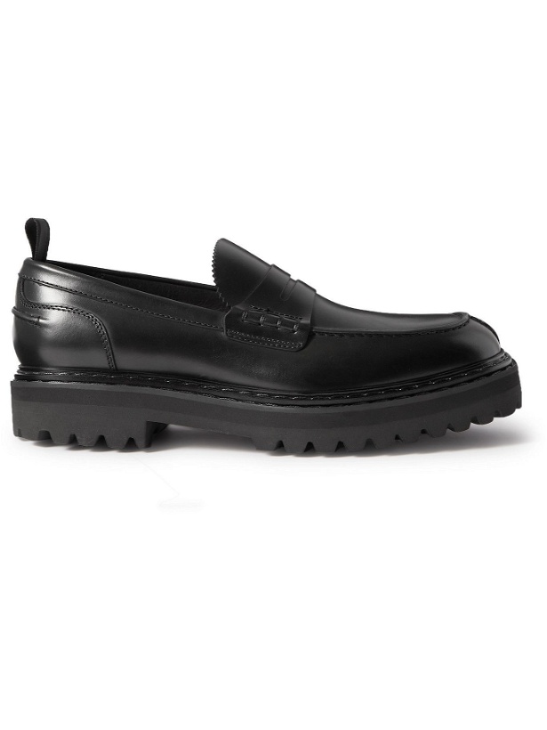 Photo: OFFICINE CREATIVE - Pistols Leather Penny Loafers - Black
