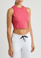 ON Movement Cropped Stretch-jersey Tank Pink