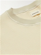 Nicholas Daley - Waffle-Knit Cotton-Jersey Sweatshirt - White