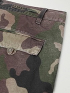 424 - Straight-Leg Camouflage-Print Cotton-Ripstop Cargo Trousers - Green