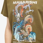 Maharishi Men's Double Dragon T-Shirt in Olive