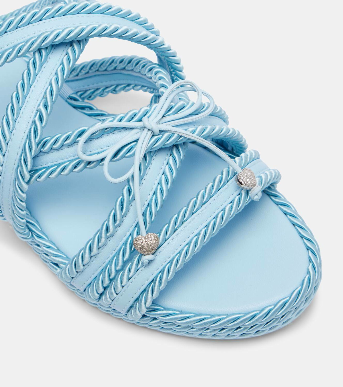 Mach & Mach Embellished woven sandals