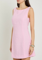 Faithfull The Brand Lydie Linen Mini Dress Pink