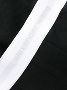 Alexander Wang Black Logo-Waistband Wool Trousers