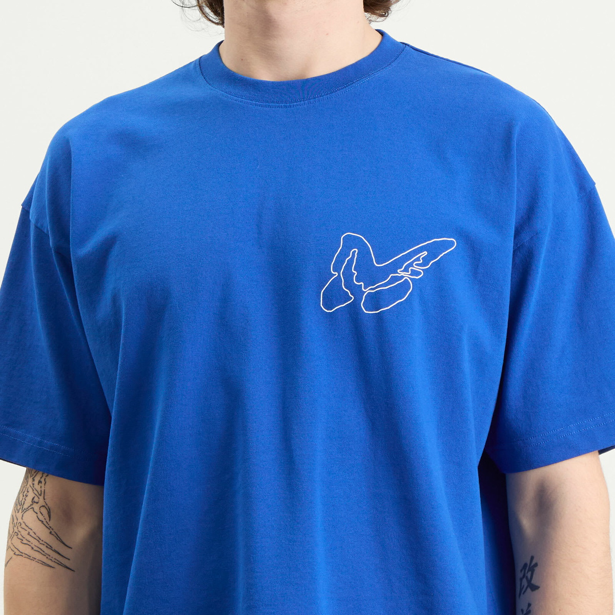Picante Men's Butterfly T-Shirt in Royal Blue