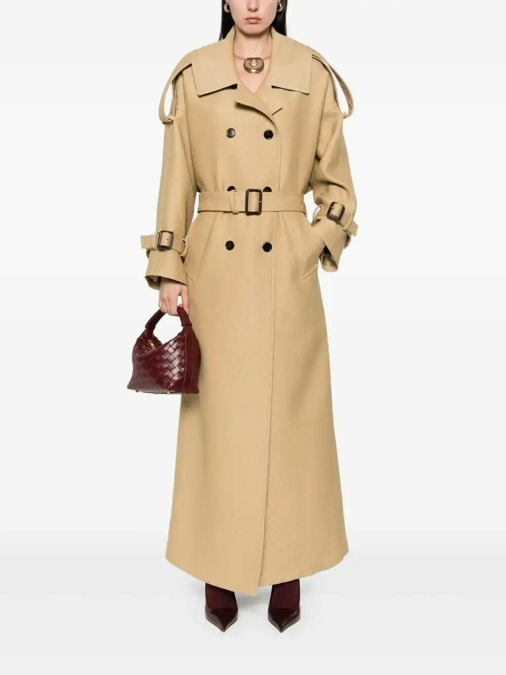 Gucci Logo-Jacquard Trench Coat Gucci