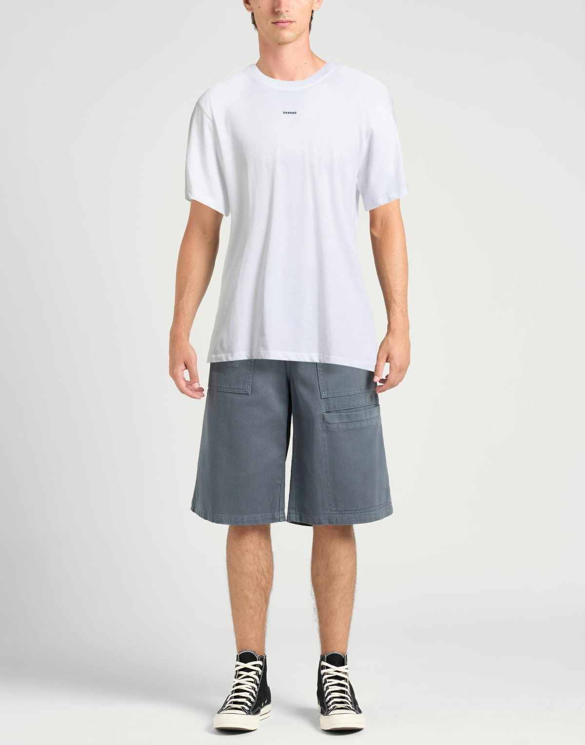 Sandro Mens T-shirt in White