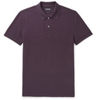 TOM FORD - Slim-Fit Cotton-Piqué Polo Shirt - Purple