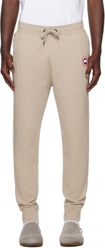 Photo: Canada Goose Taupe Huron Sweatpants