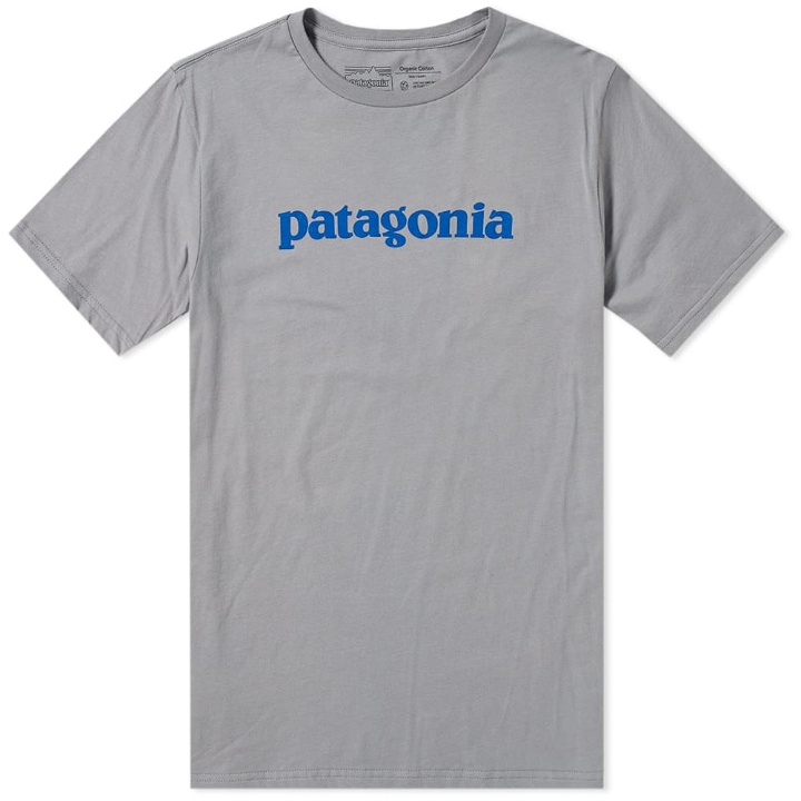 Photo: Patagonia Text Logo Organic Tee