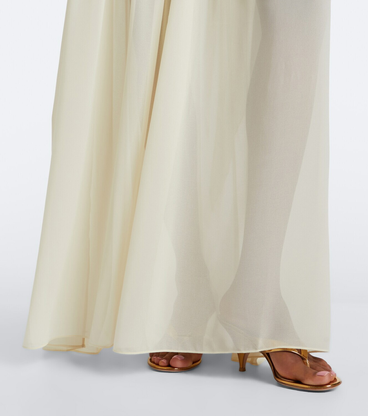 De La Vali Agapito chiffon maxi skirt