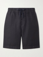 Altea - Samuel Straight-Leg Linen Drawstring Shorts - Blue