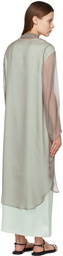 LESET Gray Farah Midi Dress