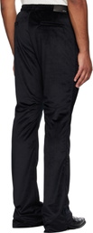 AMIRI Black Velvet Flare Track Sweatpants