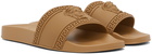 Versace Tan Palazzo Slides