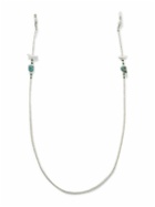 KAPITAL - Silver-Tone, Turquoise and Shell Beaded Sunglasses Chain