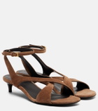 Khaite Liria suede sandals