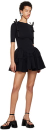 Shushu/Tong Black Flared Minidress