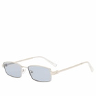 Le Specs Bizarro Sunglasses in Silver/Smoke Tint 