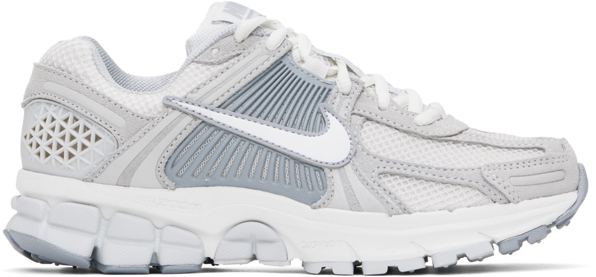 Nike White & Gray Zoom Vomero 5 Sneakers Nike