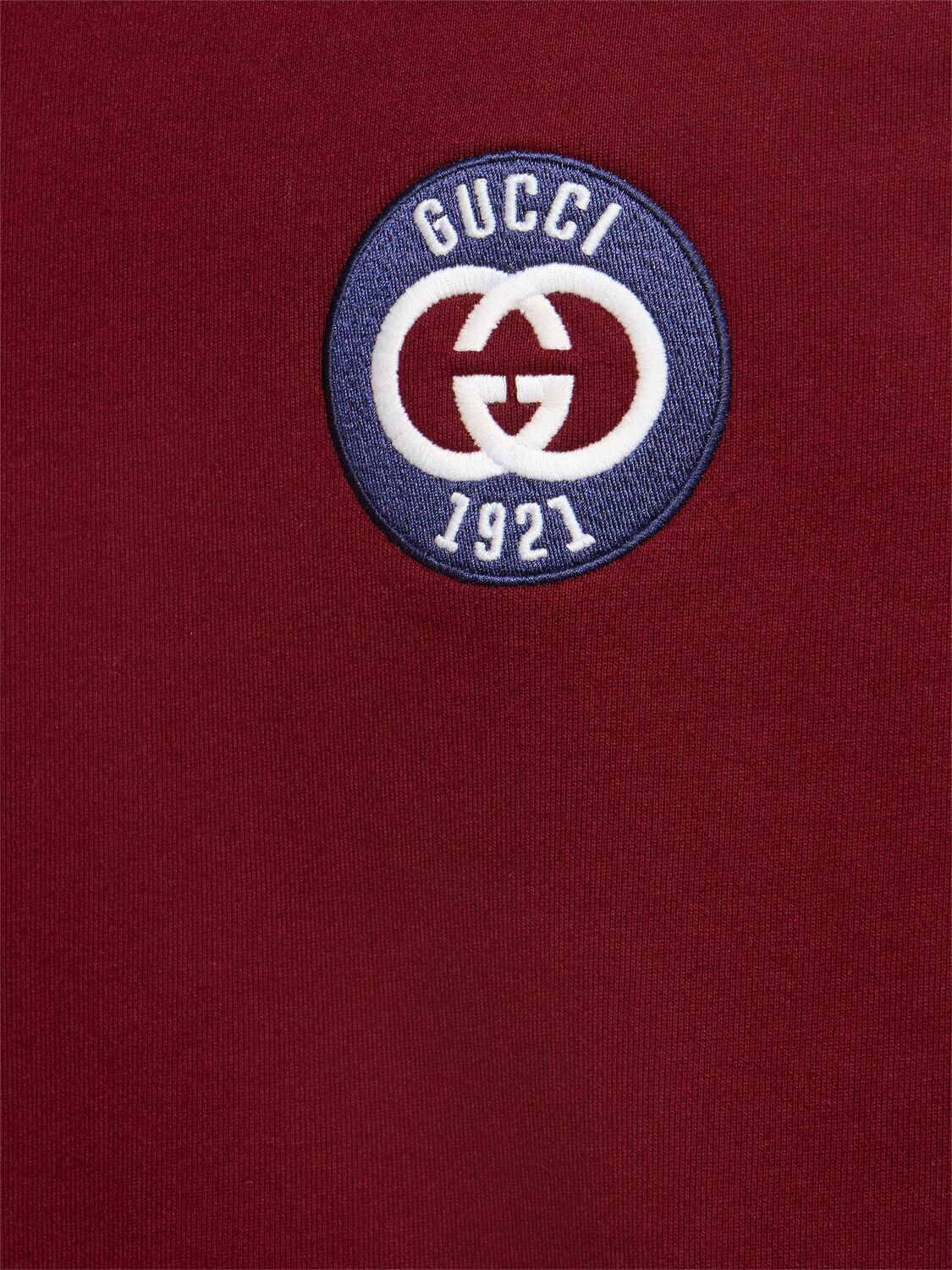 GUCCI Gucci Patch Cotton Crewneck Sweater Gucci