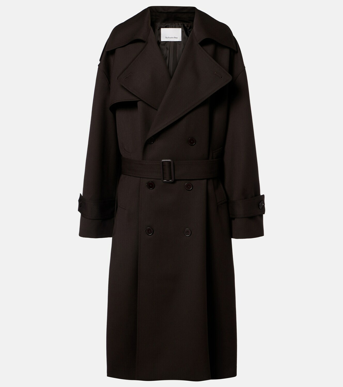 The Frankie Shop Dursley belted double-breasted trench coat