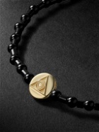 Luis Morais - Gold, Onyx and Glass Beaded Bracelet