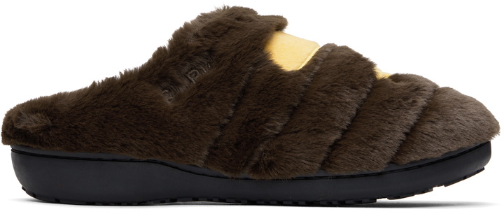 Photo: BAPE Brown SUBU Edition Ape Head Puffer Slippers