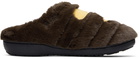 BAPE Brown SUBU Edition Ape Head Puffer Slippers