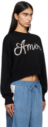 AMIRI Black MA Swirl Sweater