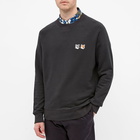 Maison Kitsuné Men's Double Fox Head Patch Sweat in Anthracite