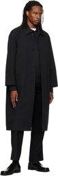 Dunst Black Refined Mac Coat